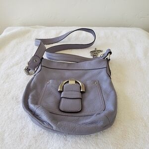 B. Makowsky lavender leather bag